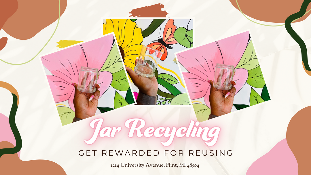 jar recycling program for skincare products at Elle Jae essentials 