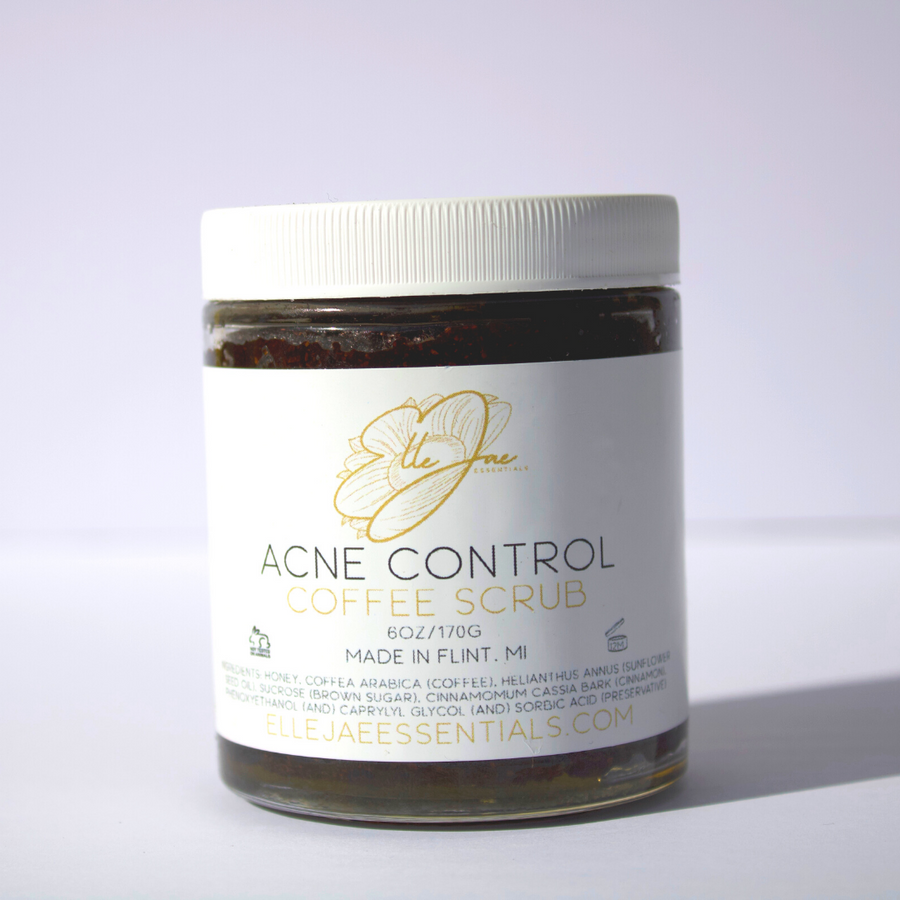 Acne Control Scrub with Honey and Sunflower Oil Acne Fighting Scrub, Acne Coffe Scrub, acne