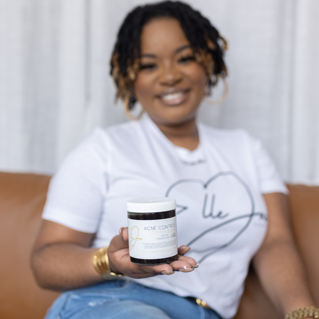 Acne Control Scrub with Honey and Sunflower Oil Acne Fighting Scrub, Acne Coffe Scrub, acne